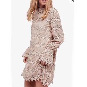 Free People Simone Neutral Dress NWT Medium